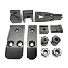 Durable black powder coating resists 1,000+ hr salt spray corrosion (ISO 12944), 5H scratches, and UV fade for automotive, architectural, and industrial metal components.