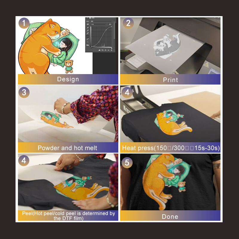 DTF print with dtf printer