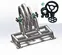 Flywheel Free Energy Generator With 50kg 100 Kg 200kg 500kg Fly Wheel and Frame