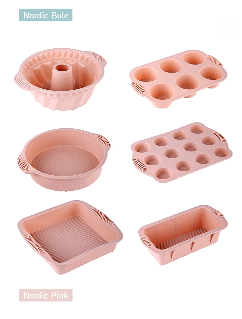 Pastry Bakeware Bakery Muffin Cupcake Bread Molds cake Tools Baking Pan Silicone Cake Mold Set for kitchen