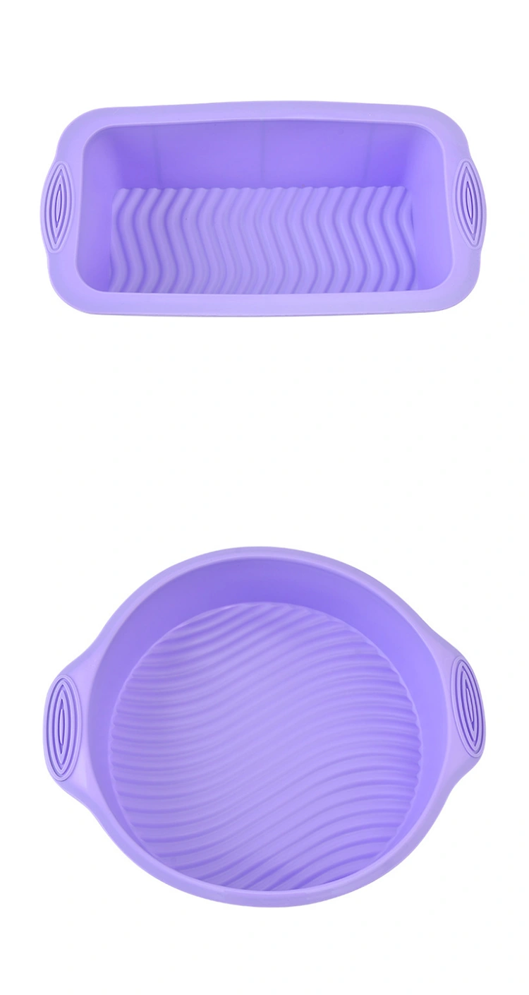 Wholesale Silicone Cake Mold Rectangular Non-stick Silicone Bread Pan Toast Bread Mold Baking Ware Bakeware Baking Tools Moldes