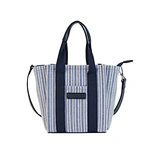 blue stripes bag