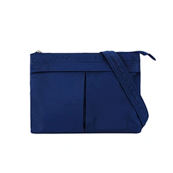 klein blue polyester handbag