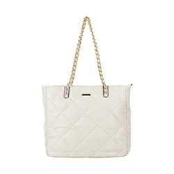 off white pu handbag