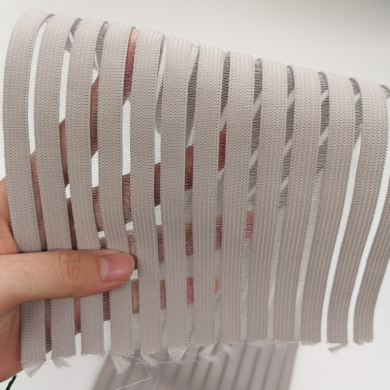 Shredded Fish Woven Jacquard Elastic web band /Tape/Ribbon 50mm White Fish Shred Elastic Band Webbing Mesh elastic ribbon