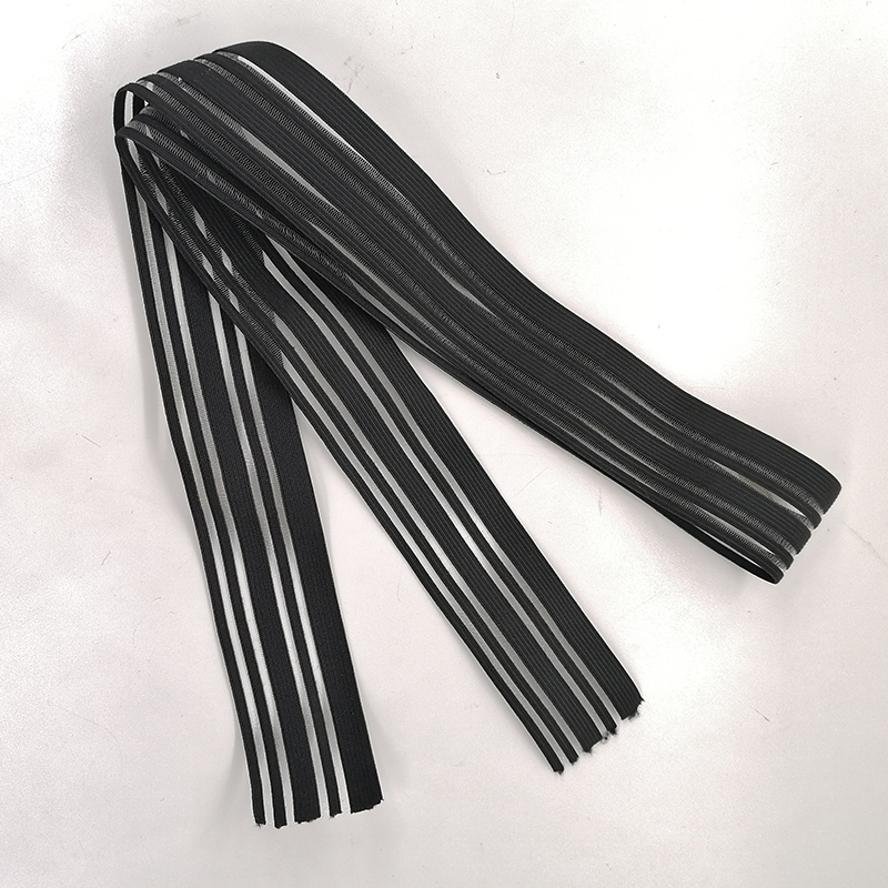 Shredded Fish Woven Jacquard Elastic web band /Tape/Ribbon 50mm White Fish Shred Elastic Band Webbing Mesh elastic ribbon