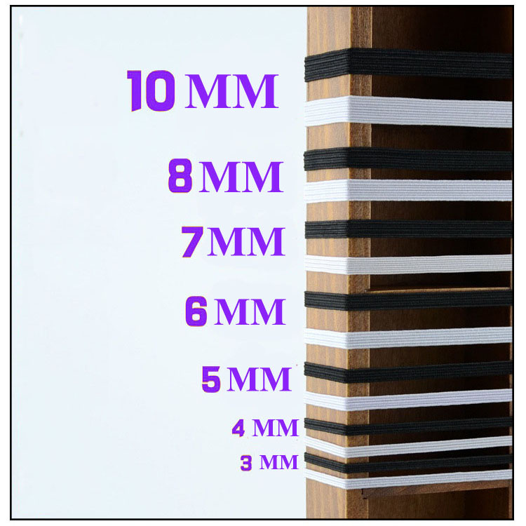 Ready to Ship High Stretch Flat Elastic Tape Different Use Rubber Elastic Band