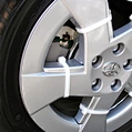 white nylon cable ties