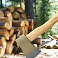 axe with wood handle