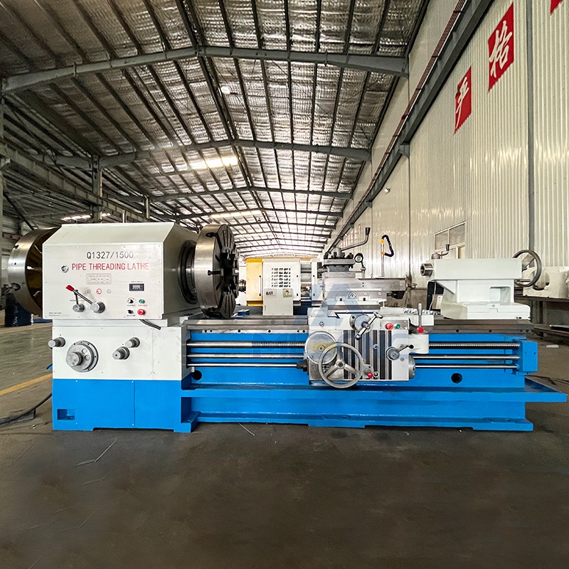 Large-diameter tube thread turning machine