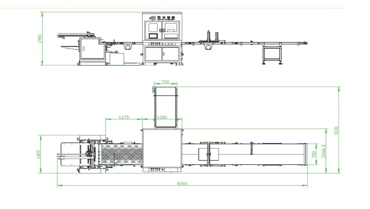 Visual positioning machine layout