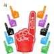 Factory Wholesale Custom  number one Professional Big Cheering EVA Sponge Foam finger hand with Logo printing