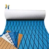 Customized UV Resistant Yachts Non Slip Sea Pontoon Blue Rhombus Pattern Yacht Boat Decking Accessories Eva Foam Flooring Mat