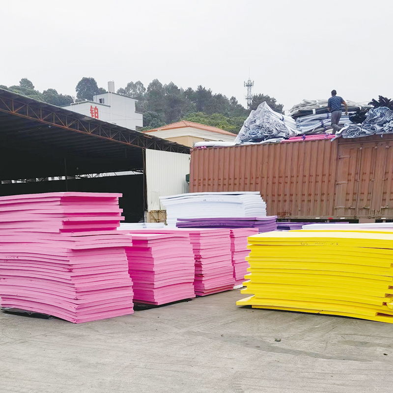 EVA foam sheet showing flexibility and texture