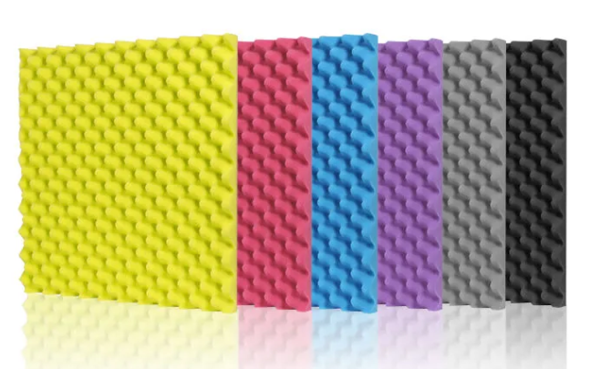 Soundproof sponge panels installed in modern office environment