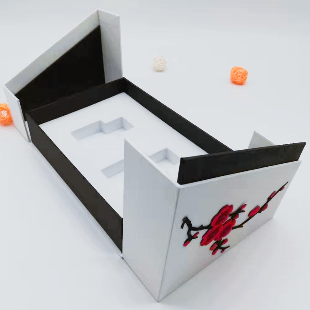 Custom paper box with precision-cut EVA foam insert