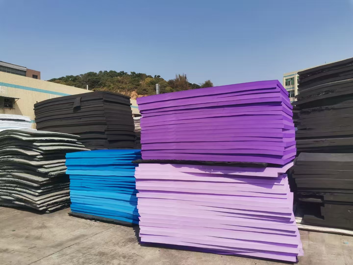 EVA foam in various colors and forms for design versatility