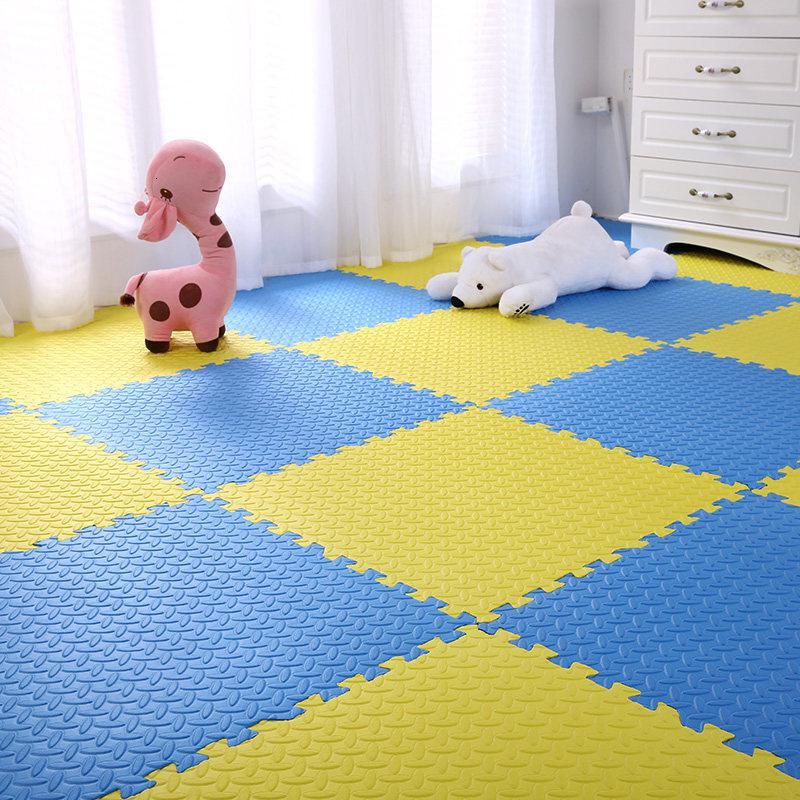 Child playing on EVA foam mat