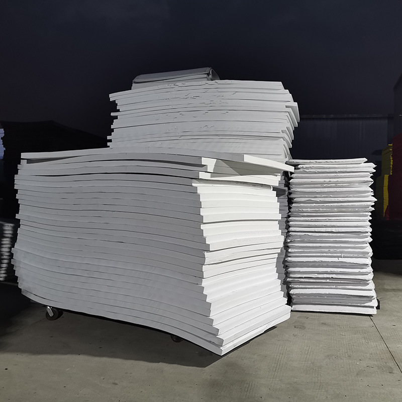 White EVA foam sheet with adhesive backing