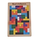 100pcs colorful wooden blocks