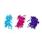 3PK Curly Bows