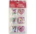 1/S-Valentine's Day LOVE SQUARE ETICKERS 12PCS-PC