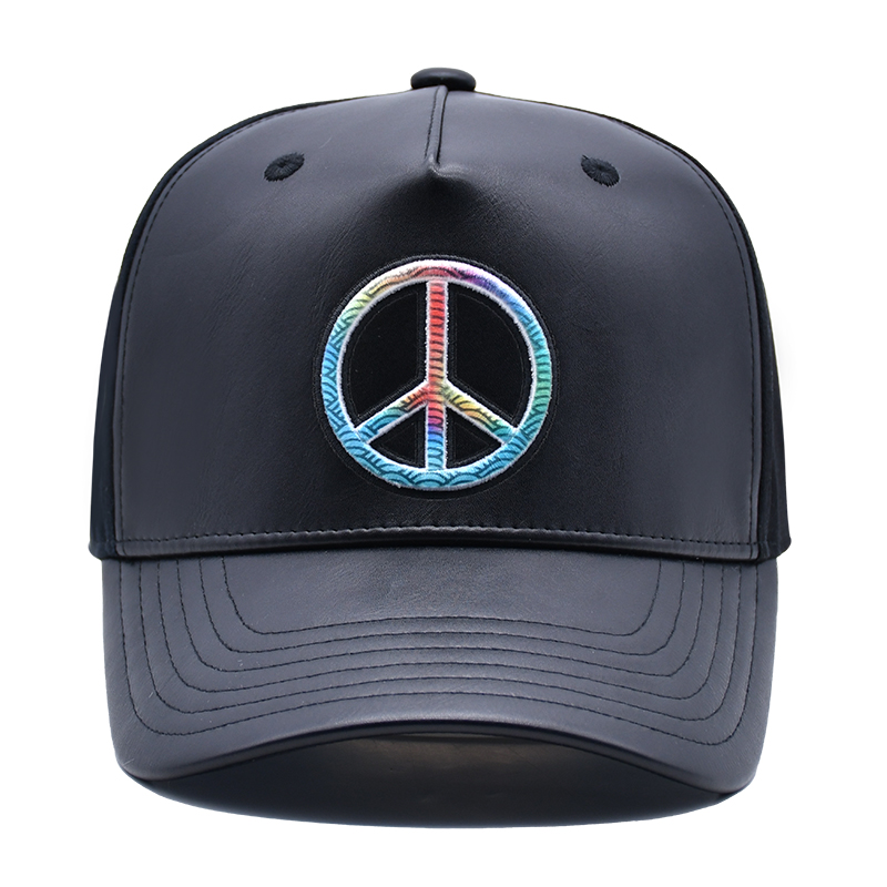 leather baseball hat