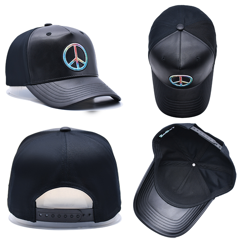 leather baseball hat