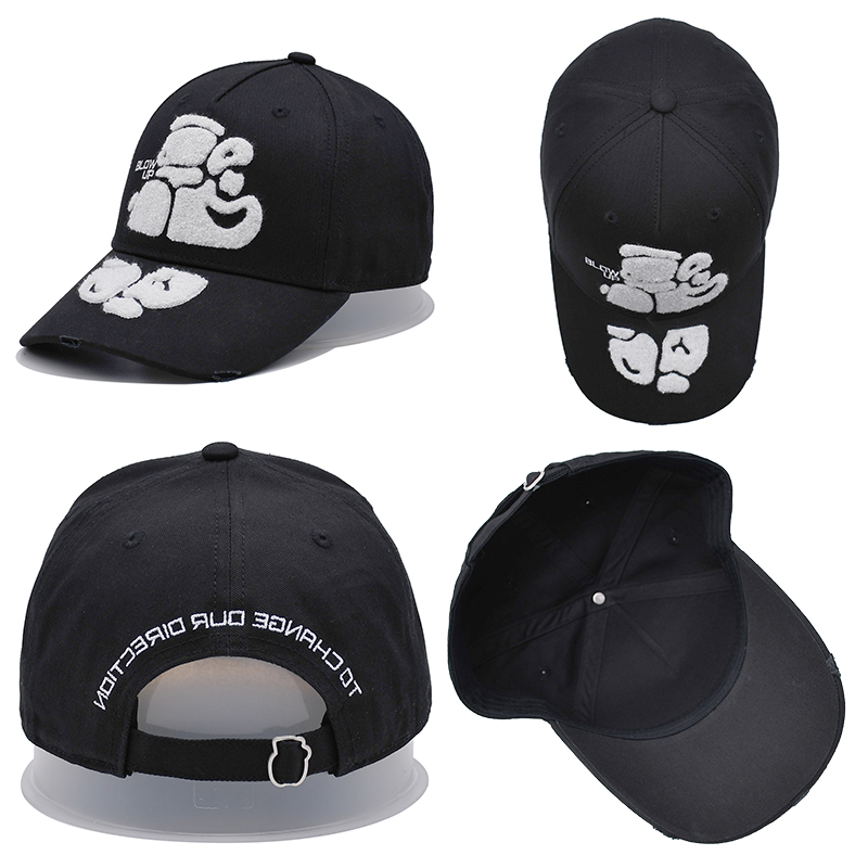 Towel Embroidery Logo Baseball Cap