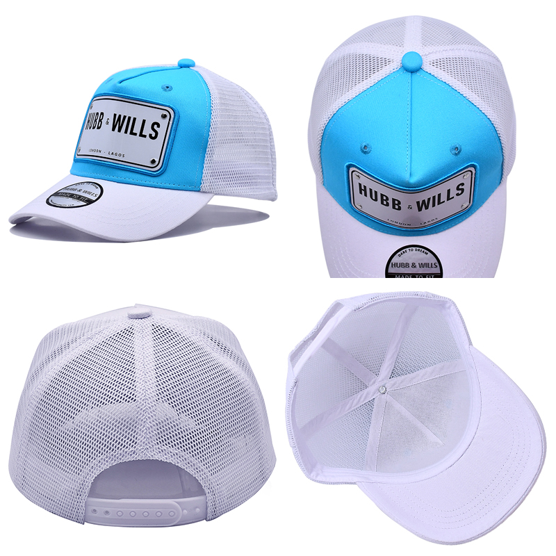 Metal Plate Logo Trucker Cap
