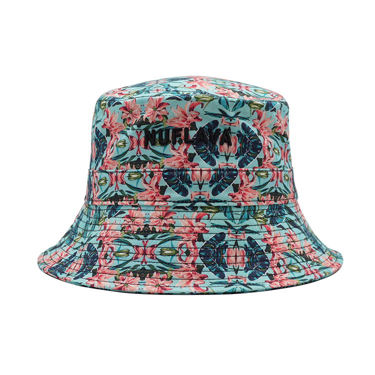 Printed Flower Bucket Hats