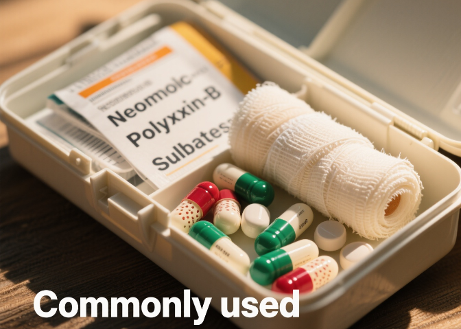 Was behandeln Neomycin und Polymyxin B -Sulfate?