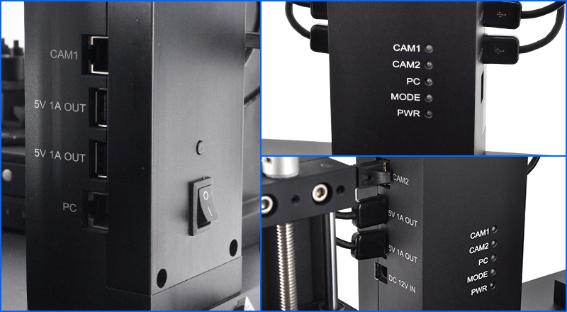All Ports of bullet comparison microscope drawing