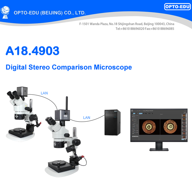 stareo digital comparison microscope