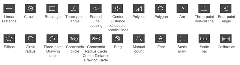 comparison microscopes Measurement Functions