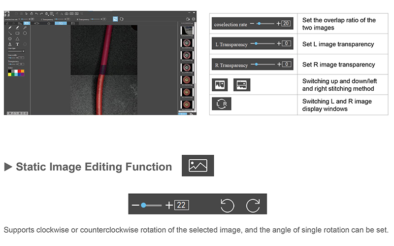 comparison microscopes software interface