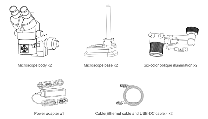 digital comparison microscope Packing List