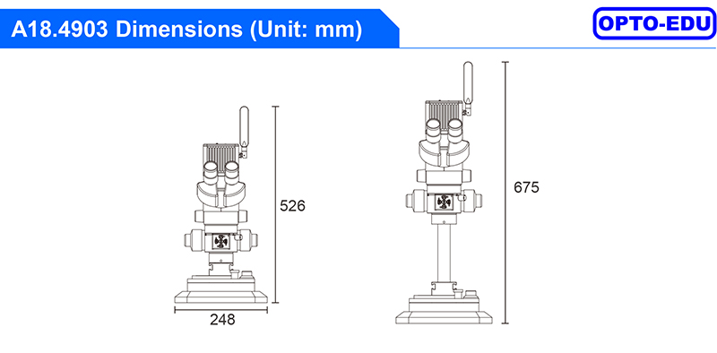 digital comparison microscope Dimensions