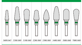 Tungsten carbide dental Cross-blade burs
