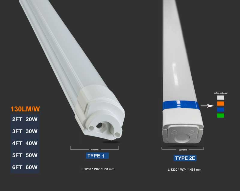 waterproof IP65 triproof light