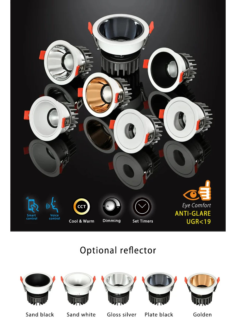Eye-comfort LED COB spot light