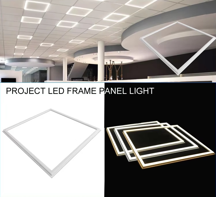 recessed install with 600x600 led panel frame