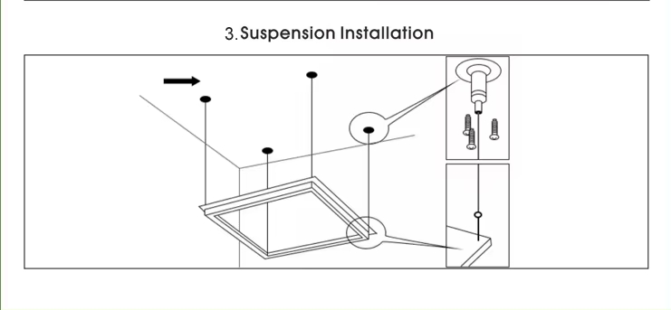 Install with recessed panel frame