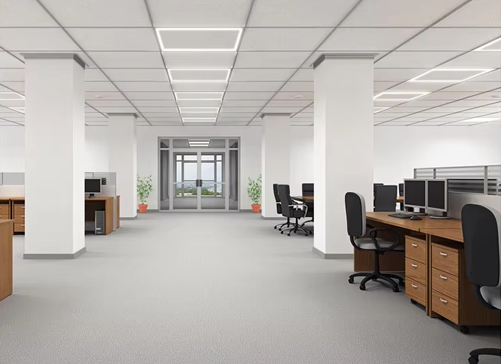 Application of recessed panel frame