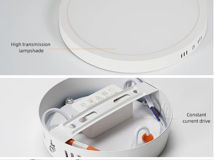 Safe and firm 12w led surface panel