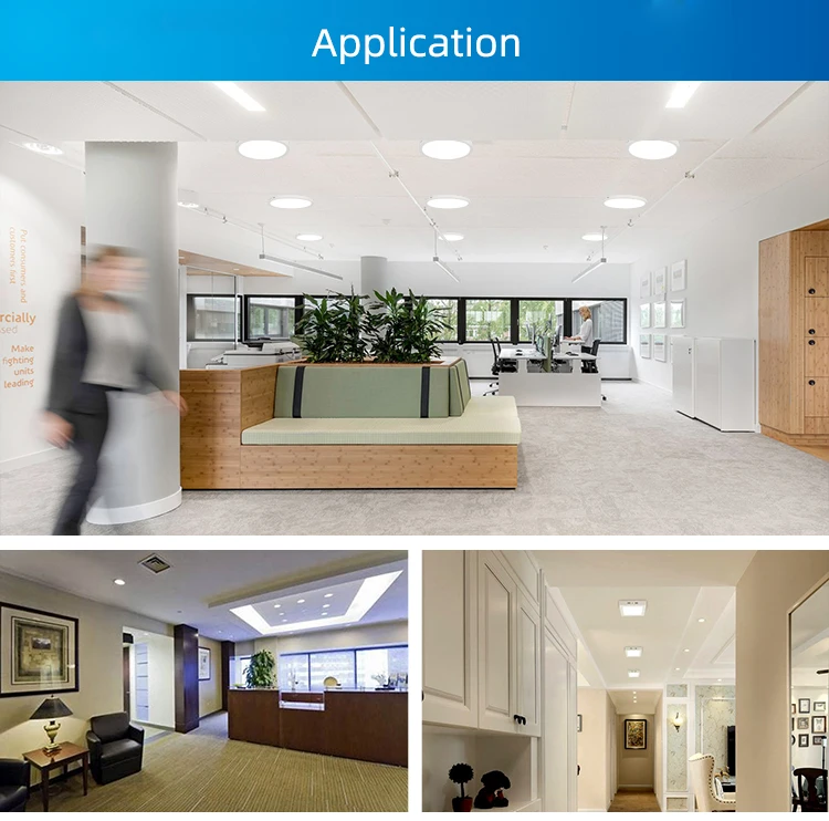Application of led surface panel light 12w