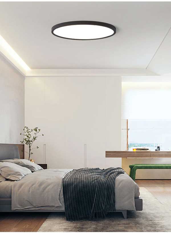 black ceiling colour changing panel light