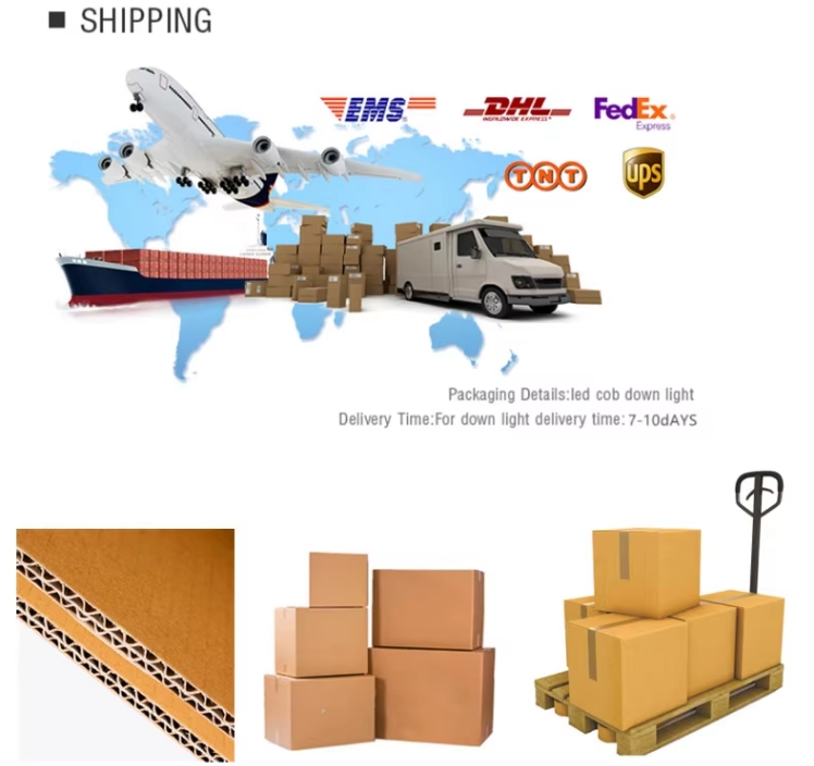 shipping with led spotlights