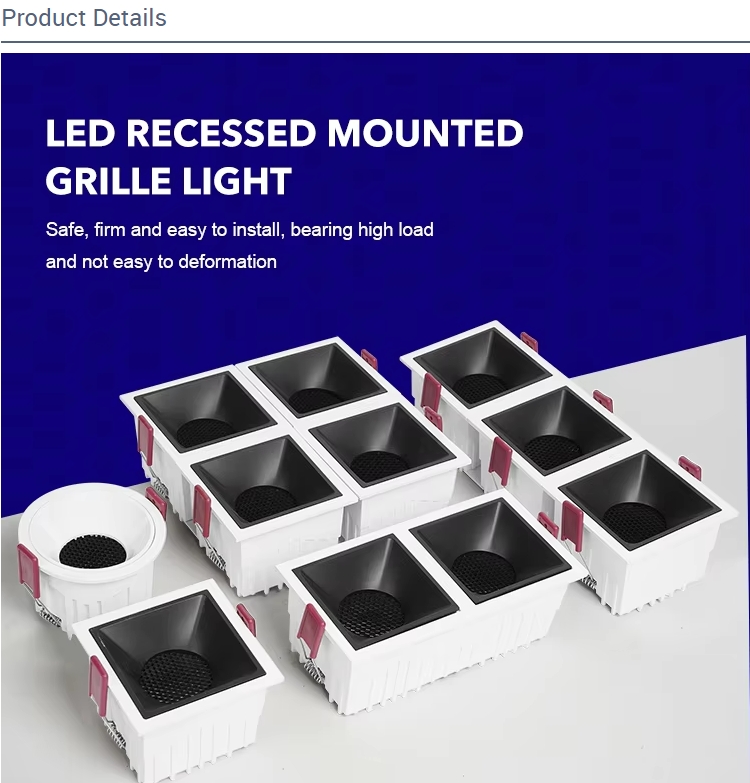 Safe and firm COB led downlight