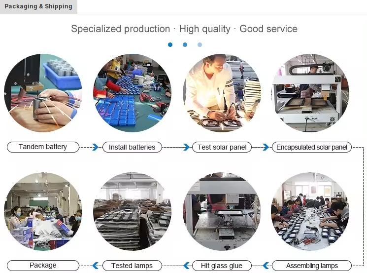 Assembly line of IP65 street light